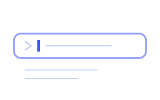 the ask box with one line typed in it