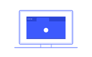 a screen with one card on it